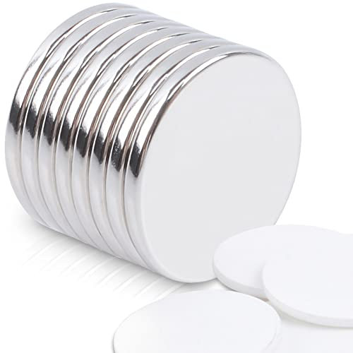 MAGXCENE 8 Stück Magnete 20x2mm Neodym Magnete Extra Stark, Magnete Stark Groß Runde Starker Magnete für Kühlschrank, Magnettafel, Whiteboard, Büro, Basteln