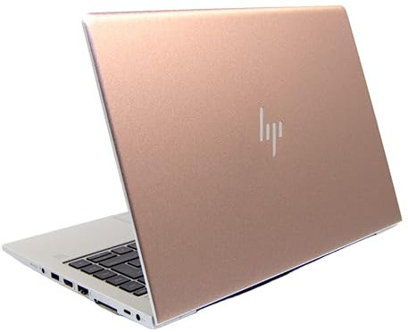 HP Laptop 14 pollici, Notebook 14 pollici, EliteBook 840 G5, i5-8250U, 16 GB RAM DDR4, SSD da 512 GB, tastiera QWERTZ illuminata, laptop Windows 11, 2 anni di garanzia (Renewed) (oro rosa