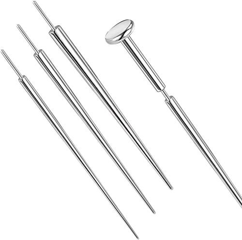 PunkTracker 14g/16g/18g/20g ASTM F136 Titan Piercing Kit Taper Insertion Pin für gewindelose Push In Tragus Helix Lippe Nase Helix Piercing Schmuck Knorpel Ohrringe Labret Studs Nasenstecker Stretcher