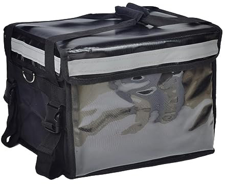 rockible Isolierte Einkaufstüten, Catering-Tasche, isolierte Tasche, Lebensmittel-Liefertasche für Restaurant, 32L mit Trennwand