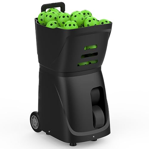 MOUNW Pickleball-Ballmaschine, Tragbarer Automatischer Ballwerfer, Intelligente APP-Steuerung/80 Große Kapazität, Pickleball-Übungsausrüstung, Für Alle Liebhaber Von Pickleball-Spielern