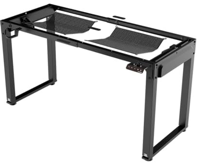 Ultradesk Uplift Frame V2 Structure de Bureau Électrique pour Ordinateur ou Table de Bar, Plateau de Table 140 à 180 cm, Hauteur Réglable de 72 à 116 cm, Métal pour Gaming Gamers, Noir