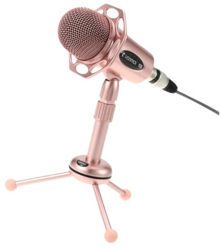 Uonlytech Elegant Microphone Stand Set Suitable for Desk Gaming Chatting Mobile and Hosting Events