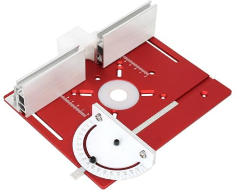 Desikixudy Aluminium-FräStisch-Einlegeplatte, Holzbearbeitung, TischkreissäGe, FräSen, Flip-Platte, Multifunktionale Trimmer-Graviermaschine
