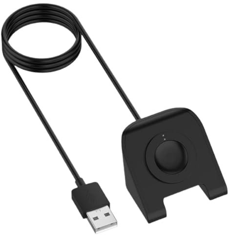 Housoutil Ladestation für Smartwatch Kompatibel mit Fossil Generation und Ersatz-ladegerät mit Halterung im Hochformat USB-Kabel für Ladeadapter Geeignet für Reisen und Geschäftsaufenthalte