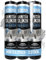 PROCREA® 3x Premium Sanitärsilikon Bad & Küche“ (Transparent) [mit Anti-Schimmel-Formel] Dichtmasse für innen & außen - Universal Silikon in Profi-Qualität (farblos) - Made In Germany