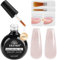 EBANKU 30ML Builder Gel, 8 in 1 Nude Pink Base Strengthener UV/LED Nagellack für Reparatur, Nagelstärkung, Nagelverlängerung und Nail Art DIY