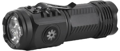 CTDWNT Three-Eyed Mini Flashlight Flash Super Power Waterproof, Strong Light Portable Mini LED Flashlight for Outdoor Travel(Side Light+Clip)
