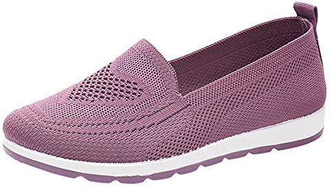 Dasfsagh Zapatillas Mujer Baratas Sin Cordones Ligeras Trekking Senderismo Ligeras para Caminar Elásticas Ligeras y Resistentes