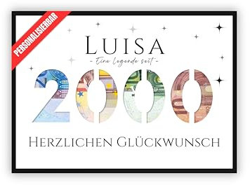 dockyardos® Geldgeschenk zum 25. Geburtstag | Mit Jahreszahl personalisierbar | Geschenkidee für Jungen & Mädchen sowie Männer & Frauen | Originell und kreativ Geld verschenken