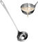 Soup Ladle Large Ladle with Pouring Spout Stainless Steel Deep Soup Spoon, Kitchen Aid with Ergonomic Handle, Sauce Spoon with Long and Ergonomic Handle, Ladle, Pouring Spoon A