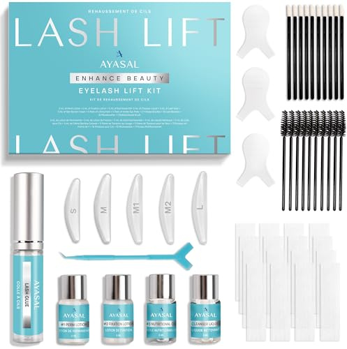 AYASAL Lash Lift Kit for Women: Hight Quality Eyelash Perm Kit, Detailed Instruction Eyelash Lift Kit, Easy for Beginner and Professional Use, Safe and Effective Salon Results