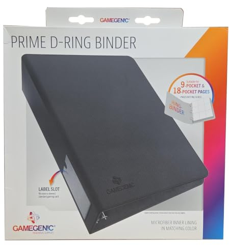 Gamegenic Gamegenic Prime D-Ringbuch - Schwarz | Sammelkartenspiel-Zubehör