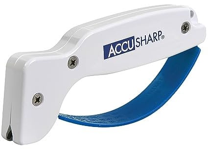 ACCUSHARP Knife Sharpner, Blue & White