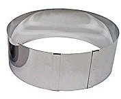Lares Kuchenring/Tortenring - 18-30cm Ø, H: 9cm - Edelstahl, stufenlos verstellbar - Made in Germany