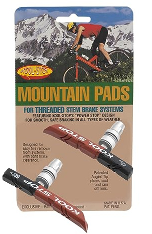 Kool Stop Dual Compound Mountain Pads für Linearzugbremsen mit Gewinde, schwarz/lachs