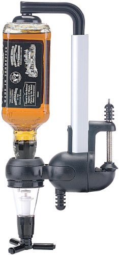 infactory Schnapsportionierer: Flaschenhalter mit Portionierer für 3 cl (Schnapsflaschenhalter, Portionierer für Flaschen, Flaschenöffner)