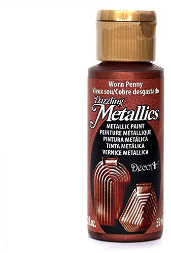 Deco Art Americana Acrylic Metallic Paint, Worn Penny,Brown,59 ml (Pack of 1)