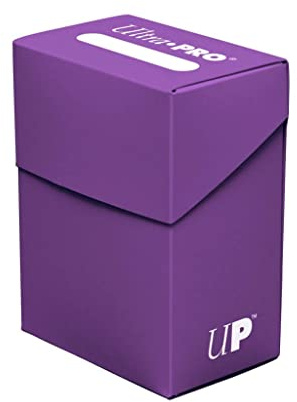 Purple Deck Box for Trading Cards and 100 Purple Sleeves [Toy]