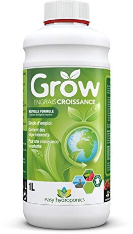 Easy Hydroponics - Nutriments - Grow 1 L (croissance) - Engrais complet pour culture hydroponique et terre.