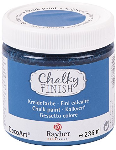 Rayher 38868374 Chalky Finish, Dose 236ml, azurblau