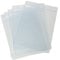 CKB LTD Pack de 10 Verticale A6 porte-badges Carte d'identité Vinyle plastique étanche transparente pour ID d'identité avec fermeture refermable 17.5 x 11.8cm Pour Carte 14.8 x 10.5cm Grande taille