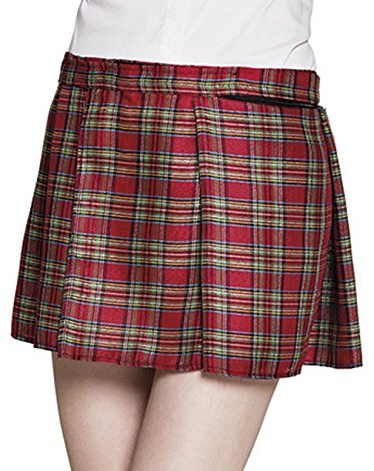 Boland 81226 - Rock Mrs Tartan, Rot, kariert, Schotten-Rock, Schottin, Lady, Schottland, Kostüm, Karneval, Mottoparty