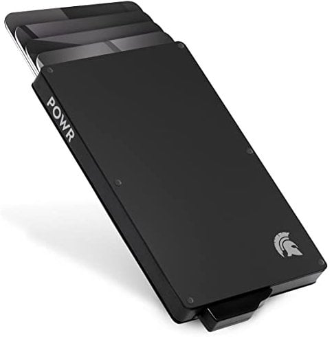 POWR Kartenetui Cardholder - EC Karten Etui und Kreditkartenetui Herren - RFID Schutz & NFC Blocker Kartenhalter Metall - Schmales Karten Wallet Portemonnaie Herren