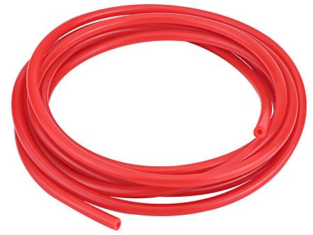Yctze Durite De Dépression En Silicone 4mm 5 Mètres - Tuyau à Vide Universel De Remplacement Automobile (Rouge)