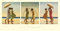 PGM Kunstdruck Jack Vettriano - Summer Days Triptychon 70x36cm