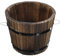Macetas de Madera Macetero de Barril de Whisky Jardín Redondo Cubo de Flores Maceta para Interior Exterior Jardín de Casa Decoración de Patio