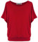 Van Der Rich ® - Oversize T-Shirt mit Fledermausärme - Damen(Rot, XL)