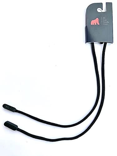 Gorilla Grip Classic Spectacle Cord (Black) - Secure Specs Glasses Lanyard Holder