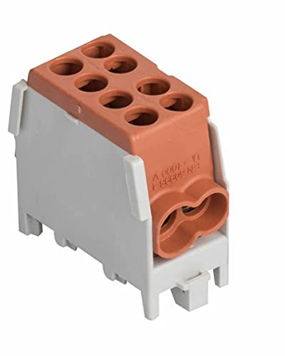 Pollmann - Morsetto di derivazione HLAK 25 1/2/M2, colore: Marrone