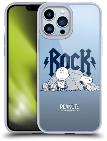 Head Case Designs Offizielle Peanuts Charlie Brown Snoopy Rock T-Shirts Gelhülle [Militärischer Schutzgrad] Kompatibel Mit Apple iPhone 13 Pro Max Und Kompatibel Mit MagSafe