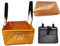 WASH22 Cubic 15L Folding Collapsible Camping Washing Basin Bucket Bag Tidy for Tents Motorhomes Campervans Caravans (Orange | Mesh bag)