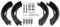 The Drive Anhänger Bremsbacken Satz 200x50mm passend für BPW S2005-7 Ersetzt: 09.801.03.79.0