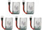 Dpofirs 5 Pièces 3.7V 300mAh Li Batterie 702030 pour E55 FQ777 FQ17W DFD F180 FY530 U816 U830 H107 X11C RC Drone, Batterie Drone Accessoires