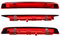 HZ-DESIGN Bremslicht 3. Bremsleuchte für Heckklappe in Rot LED kompatibel mit Ford B-Max FOCUS III Turnier MONDEO IV Turnier
