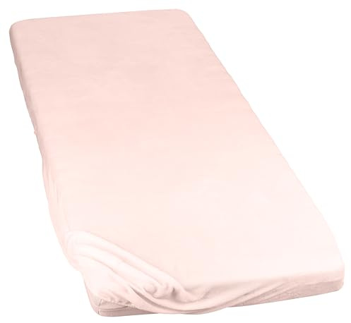 Moon Spannbettlaken Cashmere Touch, Spannbetttuch ca. 100x200 cm mit super weicher Oberfläche - Rose