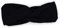 hutch&putch Premium Musselin-Stirnband für Damen - Haarband aus 100% Bio-Baumwolle - weiches Haarband mit Gummizug - Boho Stirnband mit starkem Halt ohne Knickstelle (Schwarz)