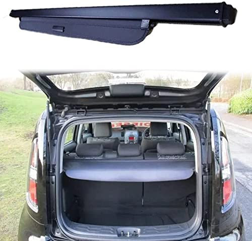Auto Einziehbare hintere Kofferraum-Hutablage für KIA Soul EV 2009–2018, Gepäck-Schild-Abdeckung Auto-Cargo-Gepäck-Abdeckung Gepäckabdeckung Zubehör