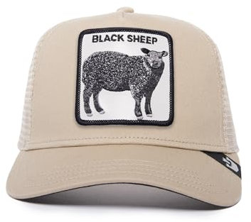 Goorin Bros. Unisex-Erwachsene The Farm Original Adjustable Snapback Mesh Trucker Hat Baseballkappe, Hellbraun (das Schwarze Schaf), Einheitsgre