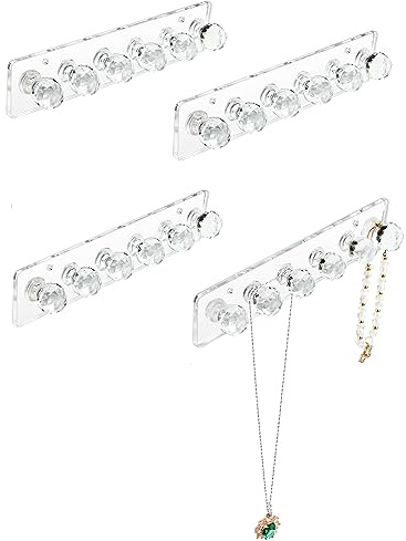 Heesch Necklace Hanger, Wall Necklace Holder, Acrylic Jewelry Organizer