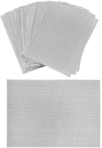 Lpraer Kit di riparazione per zanzariera, 32 pezzi, nastro adesivo di riparazione (130 x 180 mm) per vetri delle finestre, vetrate e reti