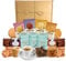 Tea Gift Set Hamper with Strawberry Jam & Marmalade Pots With Border Biscuits, Afternoon, Breakfast & Earl Grey Loose Tea in Mini English Tea Tins | Gift Hamper for Special Occasions