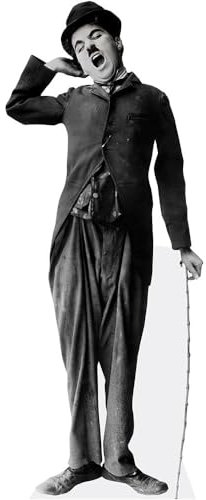 Charlie Chaplin (BW) Pappaufsteller mini