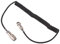 Mllepjdh Two Way Microphone Extension Cable Coiled Cable Walkie TalkiesSuitable Accessories for CB Ham Radio Communication Pin Extension Cable Pu Wire Aviation Head Abs Connector