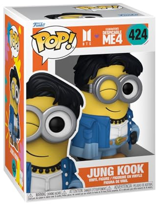 Funko Pop! Rocks: Minions X BTS - Jungkook - Jung Kook - BTS + Minions - Vinyl-Sammelfigur - Geschenkidee - Offizielle Handelswaren - Spielzeug Für Kinder und Erwachsene - Movies, Music Fans