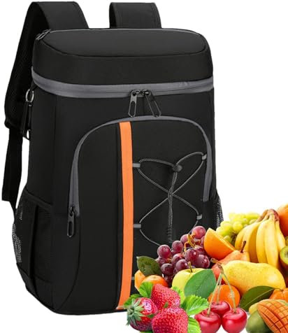 Goowafur Isolierter Kühlrucksack, Rucksackkühler,Rucksack Cooler isolierter Rucksack - Camping-Kühler, Leichter Rucksack, Kühltasche, Eistruhe-Rucksack für Männer und Frauen, Strandcamping